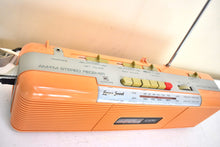 画像をギャラリービューアに読み込む, Peach Pink 80s Lenoxx Sound Model CT-725 AM FM Cassette Mini Boombox Radio! Sounds Great Excellent Condition!