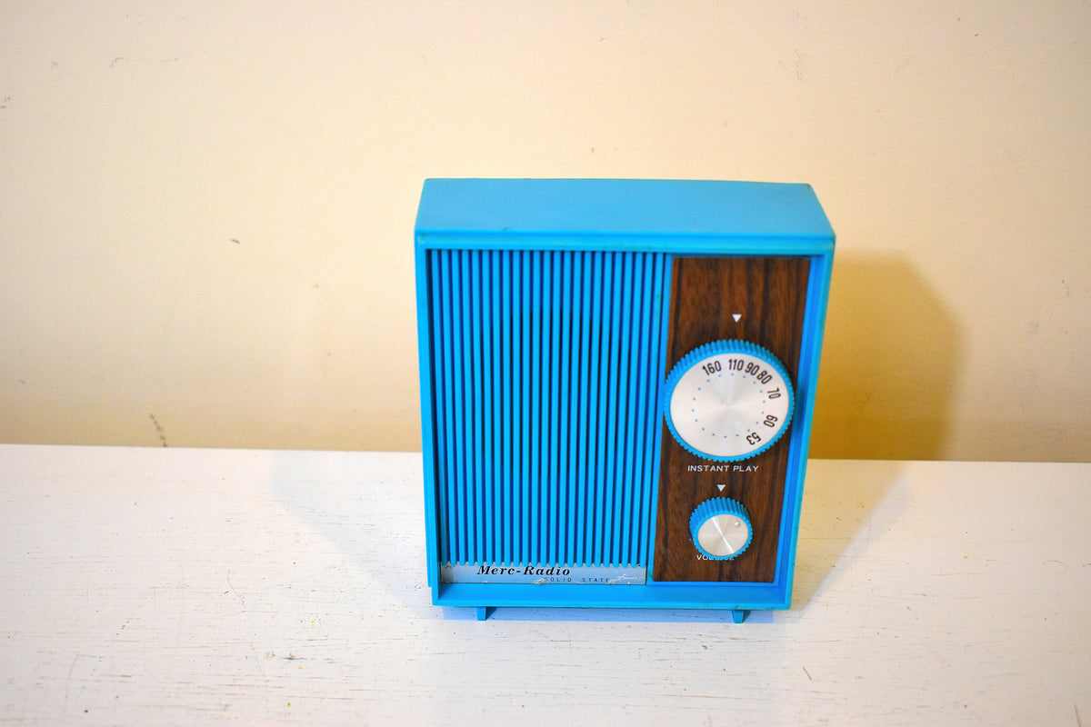 Bluetooth Ready To Go - Petty Blue and Wood Panel Merc-Radio Unknown M ...