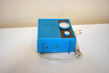 Charger l&#39;image dans la galerie, Bluetooth Ready To Go - Petty Blue and Wood Panel Merc-Radio Unknown Model AM Solid State Transistor Radio! How Fun! Bells and Whistles!