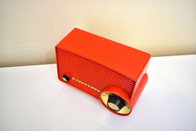 Load image into Gallery viewer, Fiesta Red 1957 Motorola Model 5T22R &quot;Dragster&quot; AM Vacuum Tube Radio Great Sounding! Very Rare Desirable Model! Mint Condition!