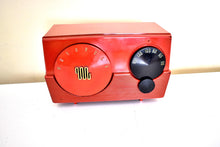 Load image into Gallery viewer, Sentry Red 1953 Motorola Model 52R16 Vacuum Tube AM Radio Excellent Condition Sounds Great!