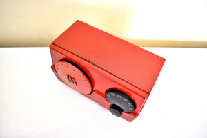 Sentry Red 1953 Motorola Model 52R16 Vacuum Tube AM Radio Excellent Condition Sounds Great!
