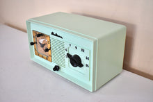 Load image into Gallery viewer, April Green 1946 Madison Model 940 AM Vacuum Tube Clock Radio Rare Excellent Condition Sounds Great!