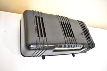 Load image into Gallery viewer, Pitch Black Bakelite 1947 Majestic Model 5BO1A Vacuum Tube AM Radio Sounds Great Excellent Condition! Rare Pancake Design!