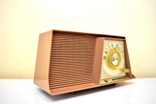 Load image into Gallery viewer, Sahara Tan Mid Century Vintage 1962 Motorola A10N 62 Vacuum Tube AM Radio Cool Model!
