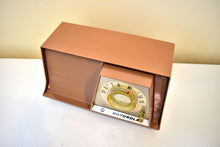 Load image into Gallery viewer, Sahara Tan Mid Century Vintage 1962 Motorola A10N 62 Vacuum Tube AM Radio Cool Model!