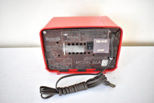 Load image into Gallery viewer, Bluetooth Ready To Go - Little Red Devil 1955 Motorola Model 56A Vacuum Tube AM Radio Mid Century Sound Blaster! Excellent Condition!