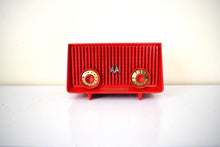 Load image into Gallery viewer, Siren Red 1956 Motorola Model 56R AM Vacuum Tube Radio Loud and Clear Sounding Banshee!
