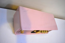 Load image into Gallery viewer, Marilyn Pink 1957 Motorola Model 57CC2 Vacuum Tube AM Clock Radio Rare Model and Color Sounds Fantastic!