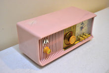 Load image into Gallery viewer, Marilyn Pink Mid Century 1957 Motorola Model 57CC2 Vacuum Tube AM Clock Radio Sounds Great! Looks Great!