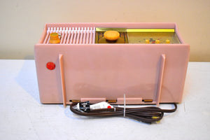 Marilyn Pink Mid Century 1957 Motorola Model 57CC2 Vacuum Tube AM Clock Radio Sounds Great! Looks Great!