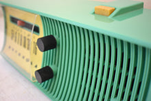 Load image into Gallery viewer, Sea Green 1957 Motorola Model 57H AM Vacuum Tube Radio Rare Model Loud and Clear Sounding!