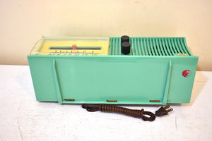 Sea Green 1957 Motorola Model 57H AM 真空管ラジオ レアモデル 大音量でクリアなサウンド！