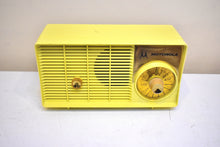 Load image into Gallery viewer, Citron Yellow 1957 Motorola Model 5T23Y AM Vacuum Tube Radio Rare Model! Rare Color!