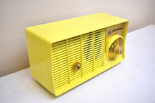 Load image into Gallery viewer, Citron Yellow 1957 Motorola Model 5T23Y AM Vacuum Tube Radio Rare Model! Rare Color!