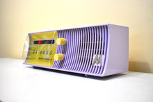 Load image into Gallery viewer, Hyacinth Lavender 1957 Motorola Model 5T27V-1 AM Vacuum Tube Radio Rare Model Beyond Rare Color!