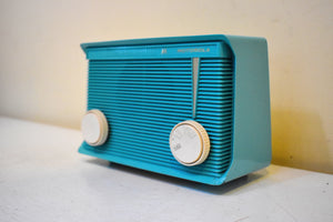 Bluetooth Ready To Go - Ocean Turquoise 1961 Motorola Model A-15J3 AM Vacuum Tube Radio Little Blaster! Excellent Condition!