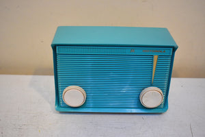 Bluetooth Ready To Go - Ocean Turquoise 1961 Motorola Model A-15J3 AM Vacuum Tube Radio Little Blaster! Excellent Condition!