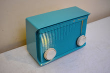 Load image into Gallery viewer, Bluetooth Ready To Go - Ocean Turquoise 1961 Motorola Model A-15J3 AM Vacuum Tube Radio Little Blaster! Excellent Condition!