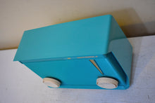 Load image into Gallery viewer, Bluetooth Ready To Go - Ocean Turquoise 1961 Motorola Model A-15J3 AM Vacuum Tube Radio Little Blaster! Excellent Condition!