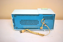 Load image into Gallery viewer, Azure Blue Motorola C18 23UL Alarm Clock Radio 1962 Vacuum Tube AM Clock Radio Excellent Plus Condition and Sounds Fantastic!