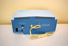 Load image into Gallery viewer, Blue on Blue Mid-Century 1963 Motorola Model C19B8 Vacuum Tube AM Clock Radio Rare Color Combo! Rare Clock Light!