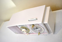 Load image into Gallery viewer, Powder Pink Mid-Century 1963 Motorola Model C19P60 Vacuum Tube AM Clock Radio Rare Color Combo!