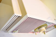 Load image into Gallery viewer, Powder Pink Mid-Century 1963 Motorola Model C19P60 Vacuum Tube AM Clock Radio Rare Color Combo!