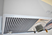 Load image into Gallery viewer, Blue on Blue Mid-Century 1963 Motorola Model C19B25 Vacuum Tube AM Clock Radio Rare Color Combo!