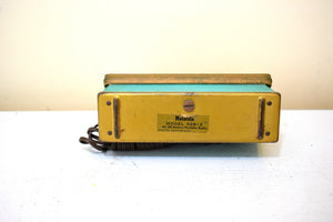 Seafoam Green 1951 Motorola Model 52B12 "The Escort" AM Portable Vacuum Tube Radio Sounds Great! Hefty Construction!
