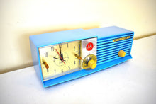 Load image into Gallery viewer, Cornflower Blue 1957 Motorola Model 57CD3A AM Vacuum Tube Radio Excellent Condition Works Great!