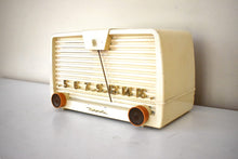 Load image into Gallery viewer, Linen Ivory 1950 Motorola Model 59H12 Vacuum Tube AM Radio Great Sounding Excellent Shape!