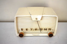 Load image into Gallery viewer, Linen Ivory 1950 Motorola Model 59H12 Vacuum Tube AM Radio Great Sounding Excellent Shape!