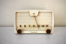 Load image into Gallery viewer, Linen Ivory 1950 Motorola Model 59H12 Vacuum Tube AM Radio Great Sounding Excellent Shape!