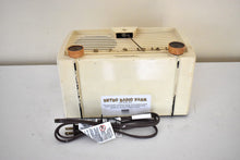 Load image into Gallery viewer, Linen Ivory 1950 Motorola Model 59H12 Vacuum Tube AM Radio Great Sounding Excellent Shape!