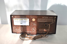 Load image into Gallery viewer, Choco Brown Marble 1957 Motorola Model 56H Vintage Vacuum Tube AM Radio Iconic Turbine Design!