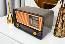 Load image into Gallery viewer, Espresso Brown Bakelite 1949 Philco Model 49-902 Vacuum Tube AM Radio Sounds Great Loud! Excellent Condition!