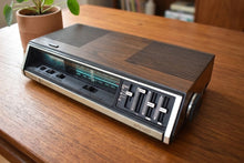Load image into Gallery viewer, Wood Grain 1977 General Electric Model 7-4695A AM FM Digital Alarm Clock Radio! Excellent Condition!