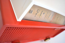 画像をギャラリービューアに読み込む, マンダリンオレンジ 1953 Philco Transitone Model 53-562 AM 真空管ラジオのサウンドは素晴らしいです。希少なファクトリーカラー！