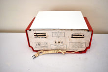 画像をギャラリービューアに読み込む, マンダリンオレンジ 1953 Philco Transitone Model 53-562 AM 真空管ラジオのサウンドは素晴らしいです。希少なファクトリーカラー！