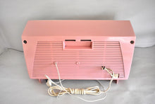 Load image into Gallery viewer, Tuscadero Pink White 1963 Olympic Model AFM-20 Vacuum Tube AM FM Radio Sounds Beautiful!