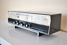 Load image into Gallery viewer, Kanji Black and White Late Fifties Early Sixties Onkyo Model FM-820U Vacuum Tube AM FM Shortwave Radio Rare Beauty Sounds Great! Excellent Condition!