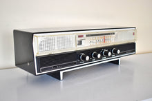 Load image into Gallery viewer, Kanji Black and White Late Fifties Early Sixties Onkyo Model FM-820U Vacuum Tube AM FM Shortwave Radio Rare Beauty Sounds Great! Excellent Condition!