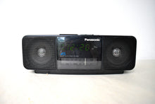 Load image into Gallery viewer, Tech Black 1980s Panasonic Model RC-X220 AM FM Digital Alarm Clock Radio! Excellent Condition! Sounds Great!