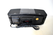 Load image into Gallery viewer, Tech Black 1980s Panasonic Model RC-X220 AM FM Digital Alarm Clock Radio! Excellent Condition! Sounds Great!