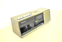 画像をギャラリービューアに読み込む, Tech Silver 1980s Panasonic Model RC-X80 AM FM Tape Digital Alarm Clock Radio! Excellent Condition!