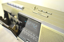 画像をギャラリービューアに読み込む, Tech Silver 1980s Panasonic Model RC-X80 AM FM Tape Digital Alarm Clock Radio! Excellent Condition!