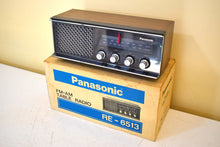 Load image into Gallery viewer, Bluetooth Ready To Go - 1970s Panasonic Model RE-6513 AM/FM Solid State Transistor Radio Sounds Fantastic Original Box!