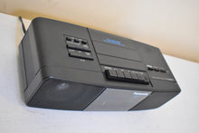 Load image into Gallery viewer, Tech Black 1980s Panasonic Model RX-250 AM FM Cassette Tape Digital Alarm Clock Radio! Excellent Condition! Sounds Great!