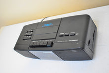 Load image into Gallery viewer, Tech Black 1980s Panasonic Model RX-250 AM FM Cassette Tape Digital Alarm Clock Radio! Excellent Condition! Sounds Great!